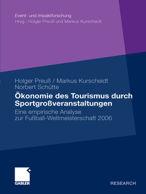 cover image of Ökonomie des Tourismus durch Sportgroßveranstaltungen